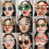 Christmas Weird Glasses Personalized Christmas Hair Clip, Color: Scarf Snowman
