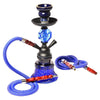019-MZ729 Double Tube Glass Hookah (Blue)