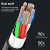 WK WDC-103 3A 3 In 1 8 Pin + Micro USB + Type-C / USB-C Fullspeed Pro Charging Data Cable, Length: 1.15m (White)