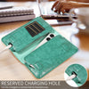 PU Flip Double Phone Card Slot Case, Size:17 x 9.5cm(Green)