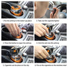 N12E Car Creative Ashtray Solar Power With Light And Cover With Cigarette Liighter (Black)