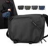 WEPOWER Men Shoulder Bag Waterproof Multifunctional Large Capacity Crossbody Bag(Black)