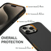For iPhone 14 Pro Shockproof MagSafe Armor PC Hybrid TPU Phone Case(Black)