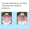 2 PCS Cherry Printing Isolation Cap Sunscreen Face-Covering Outdoor Travel Hat Cap, Colour: Full Cherry (Orange Pink)