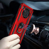 For Huawei nova 8i Shockproof TPU + PC Phone Case with 360 Degree Rotating Holder(Red)