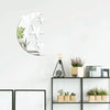 4pcs /Set Acrylic Moon Stars Mirror Wall Sticker Home Decoration Soft Mirror(Gold)