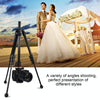 PULUZ 4-Section Folding Legs Metal  Tripod Mount with 360 Degree Ball Head for DSLR & Digital Camera, Adjustable Height: 42-130cm