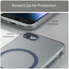 For iPhone SE 2022 / 2020 / 8 MagSafe Frosted Translucent TPU + PC Full Coverage Phone Case(Dark Blue)