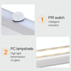 0.8W 10 LEDs White Light Narrow Screen Intelligent Human Body Sensor Light LED Corridor Cabinet Light, USB Charging Version