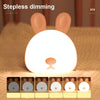 Cute Rabbit Night Light USB Charging Bedroom Bedside Sleeping Eye Protection Lamp(Blue)