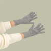 227-A0124 Wool Knit Striped Warm Touchscreen Gloves Winter Warm Cycling Gloves(Drak Grey)