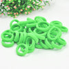 20pcs / Pack Girls Kids Rubber Bands Ponytail Holder Elastic Hair Bands(Fluorescent Green)