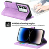 For vivo V27 Dierfeng Dream Line Leather Phone Case(Purple)