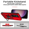 For Samsung Galaxy S25+ 5G Sliding Camshield Holder Phone Case(Red)