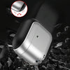 For AirPods 4 ANC Electroplating Leather Texture Wireless Earbuds Box Protective Case(Grey)