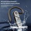 V28 Bluetooth Headset Hanging Ear Digital Display Single Ear Voice Control Earphone(Black)