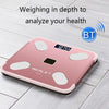 ISCRLE7 Smart Weight Scale Bluetooth Body Fat Measuring Instrument Battery Model(Bright Black)