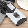For Samsung Galaxy S24 FE 5G Camera Shield Card Slot PC Hybrid TPU Phone Case(Silver)