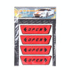 OPEN Pattern Safety Warning Car Sticker(Red)