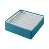 Foldable Drawer Clothes Storage Box, Spec: 7 Grids (Green)