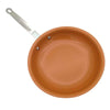 Induction Cooker Kitchen Pan Ceramic Coated Nonstick, Size:12 Inches