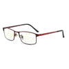 Progressive Multifocal Presbyopic Glasses Anti-blue Light Mobile Phone Glasses, Degree: +250(Wine Red)