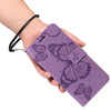 For Samsung Galaxy A06 4G / 5G 3D Butterfly Embossed Pattern Flip Leather Phone Case(Purple)
