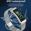 K50 1.08 inch Silicone Band Earphone Detachable IP67 Waterproof Smart Watch Support Bluetooth Call(Black Silver)