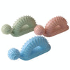 Dog Chew Toy Treat Dispensing Toothbrush - Bite Resistant TPR Rubber (Pink)