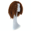 T191006 European and American Wig Headgear with Short and Small Curly Hair for Women (Light Brown)