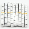 3.2 x 1.2cm Size Labels Polyester Cloth Clothing Label 1 Roll (about 380 PCs), Size:XS(White)
