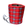 Bicycle Basket Cloth Hanging Basket Folding Bicycle Basket(Red Square)