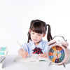 4 inch Early Learning Dual Ring Round Alarm Clock Student Bedside Metal Alarm Bell(Blue)