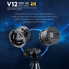 V12 2K WiFi HD Telescope Eyepiece Outdoor Portable Mirror Camera(White)