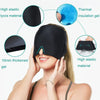 Gel Ice Hood Cooling Eye Mask Hot and Cold Compress Headband for Headache, Spec: Double-layer (Gray)