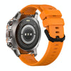 AK56 IP67 BT5.1 1.43inch Smart Watch Support Voice Call / Health Monitoring, Style:Silicone Strap(Orange)