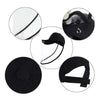 Anti-Saliva Splash Anti-Spitting Anti-Fog Anti-Oil Protective Baseball Cap Mask Removable Face Shield(Black)