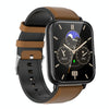 TK10 1.91 inch IP68 Waterproof Leather Band Smart Watch Supports AI Medical Diagnosis/ Blood Oxygen / Body Temperature Monitoring(Brown)