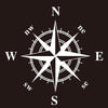 D-366 Compass Pattern Car Modified Decorative Sticker(White)