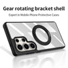For Samsung Galaxy A56 5G Gear 360 Rotation Holder MagSafe Phone Case(Black)