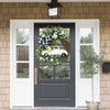 Christmas Ornament Wreath Garland Door Hanger(White)