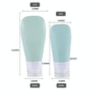 14 In 1 Toiletries Travel Bottles Set Leak Proof Silicone Squeezable Shampoo Dispenser, Spec: 60ml B Set