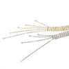 Women Double Loop Shape Diamond Belt Waist Chain, Length:120cm(Gold)