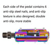 1 Pair PROMEND Three Peilin Bearing Aluminum Alloy CNC Bicycle Colorful Pedal PD-R87CY