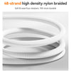 JOYROOM S-A51 Cutting-Edge Series 3A Fast Charging Data Cable, Type-C to 8 Pin Cable, Length: 1.2m(Light Gray)