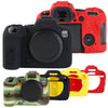 For Canon EOS R6 Mark II Litchi Texture Soft Silicone Protective Case(Red)