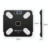 ISCRLE7 Smart Weight Scale Bluetooth Body Fat Measuring Instrument Battery Model(Bright Black)