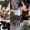 20 PCS Silicone Soft Cat Nail Caps / Cat Paw Claw / Pet Nail Protector/Cat Nail Cover, Size:S(Black)