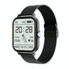 GT20 1.69 inch TFT Screen IP67 Waterproof Smart Watch, Support Music Control / Bluetooth Call / Heart Rate Monitoring / Blood Pressure Monitoring, Style:Steel Strap(Black)