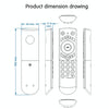G21 2.4GHz Fly Air Mouse LED Backlight Wireless Keyboard Remote Control with Gyroscope for Android TV Box / PC, Support Intelligent Voice (Blue)